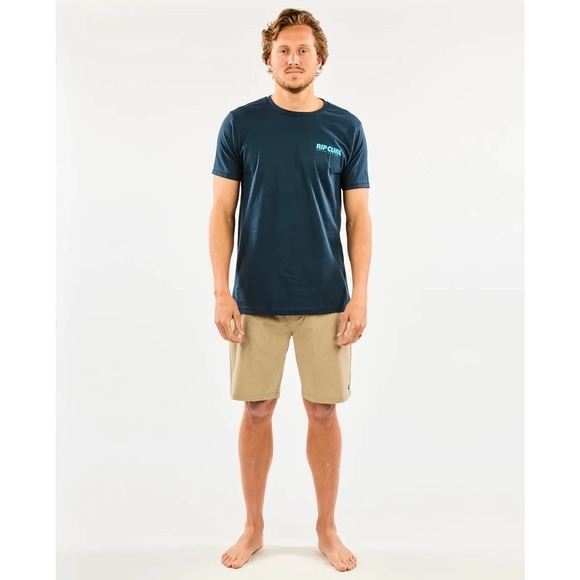 Rip Curl Men's Surf Revival Coastal Tee T-Shirt - Dark Navy - Picture 3 of 3